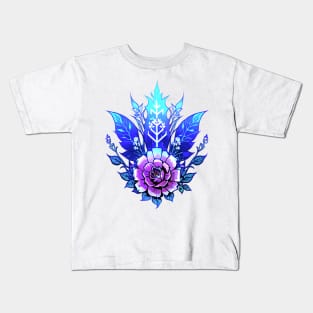 Cyberpunk Flowers Kids T-Shirt